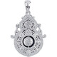 Lao Fengxiang platinum hollow Ri Jin Dou gold four beauties of life pendant platinum jewelry white gold about 5g