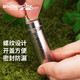 SNOW ROCK ice flower silver pure titanium sealed cabin outdoor portable medicine warehouse portable box fresh antibacterial sealed key chain medicine bottle (with hanging chain) ice flower silver pure titanium sealed cabin