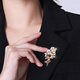 SENDME high-end brooch gift box fashion versatile corsage brooch 2025 new women's birthday gift for girlfriend and wife fashion flower brooch 3 pieces gift box