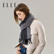 ELLE gift box 100% wool scarf for women double-sided autumn and winter thickened warm shawl and scarf gift