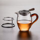 Dekoou 304 stainless steel tea drain fair cup tea filter tea tea water separator filter tea separator tea set tea set stainless steel filter set (small wooden handle) + red handle penguin male cup