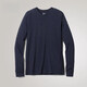 Arc'teryx (ARC TERYX) Arcteryx Sirrus LS Henley 765 25890 Arc'teryx Henry long-sleeved sweater men's Kingfisher_Heather_dark blue gray M