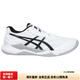 AsicsGelTactic12 men's shoes white blue shock-absorbing low-top training 1071A090-100-white and black 40.5