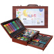 Ledi children's painting set drawer style 130 pieces wooden box painting set brush crayon watercolor pen birthday gift