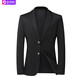 BOSS Men's Lightweight Black Suit 2025 New Spring High-end Men's Business Casual Suit Jacket Black M 170 Suitable for 100-125 Jin Jin equals 0.5 kg