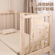 Fantasy crib hanging storage splicing bed diaper storage hanging basket fence storage basket diaper table side storage beige bear storage hanging bag