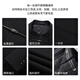 ROMON suit + trousers, new Chinese style plate button stand collar, Chinese tunic suit, Chinese style Tang suit suit jacket, men's black XL