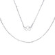 Beijing Gold Trading Center Co., Ltd. Platinum Necklace Hemp Rope Simple Fashionable Versatile Necklace for Boyfriend and Husband Holiday Birthday Gift 2025 About 5.13g