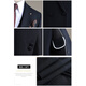 SAINT ANGELO high-end suit suit wedding dress formal fit high-end sense business casual men's British suit three-piece suit two-piece suit-Navy suit + pants M