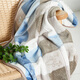 Fu Anna single layer flannel blanket, elegant style 100*150cm