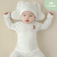 All-cotton era all-cotton era baby autumn clothing single-piece top baby autumn long-sleeved T-shirt pure cotton type A autumn close-fitting inner wear ivory white type A pure cotton top 80 cm
