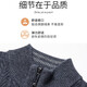 XJSGS international high-end brand cardigan men's spring and autumn new twist stand collar light luxury sweater cardigan jacket high-end pure gray spot speed 3XL recommended 170-185Jin Jin equals 0.5 kg