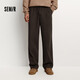 Semir Wang Anyu same style丨Men's casual pants 25 winter brushed loose wide-leg men's pants commuter pants 109725127106