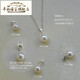 Half-grain quality pearl pendant, single without chain, perfectly round, strong light, flawless, natural freshwater white genuine necklace, 7-7.5MM (14k gold-filled), openable design, silent