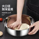 Kitchen baking extra thick stainless steel and basin kitchen household hot pot basin washing vegetables and egg soup pot thickened stainless steel and basin 32cm