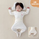 YEEHOO baby clothes spring and autumn pure cotton type A long johns infant and toddler split pajamas high waist for boys and girls pink clover type A pure cotton_snap-button pants suit 100 cm_recommended 1.5-2 years old_weight 26-30Jin Jin equals 0.5 kg