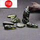 Hanzhu crystal glass pendant necklace green glass men's and women's pendant jewelry 4 grams a piece
