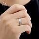 Aido Diamond pt950 platinum ring for men and women, platinum water pattern pattern, adjustable ring opening, 4.2-4.4g (13-15# can be worn)