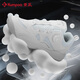 KUMPOO badminton shoes new style KUMPOO Xuanji KHR-D96 shock-absorbing breathable lightweight non-slip training grade button sports shoes KH-D66 Turbo White/Silver 41