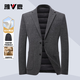 Yalu 90 velvet suit down jacket men's autumn and winter business casual woolen wool coat single suit jacket