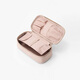 MUJI recycled polyester fiber flat cosmetic bag cosmetics storage portable toiletry bag new product OHV5CC4S pink beige