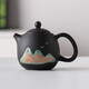 Yuanshan Ceramic Lift Teapot Home Black Pottery Kung Fu Tea Set Office Teapot Large Capacity Single Pot Tea Maker Lubao Hand-painted Yuanshan-Black Lift Teapot 250ml