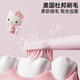 Sanrio Electric Toothbrush Ultrasonic Vibration Hello Kitty Waterproof USB Rechargeable Multi-Function Soft Bristle Toothbrush Christmas Gift for Girlfriends Birthday Gift Adult Couple Hello Kitty Cartoon Color Box Intelligent Timing + Free 4 Brush Heads