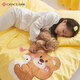 Jie Liya (Grace) Class A cotton children's three-piece kindergarten dormitory set bed sheets, pillowcases and quilt covers 120*150cm floating duck