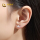 CHINA GOLD Four Leaf Clover PT950 Platinum Earrings for Women Platinum Earrings Birthday Gift for Girlfriend and Wife Platinum Weight Approximately 0.8g SF Direct Delivery/Branded Gift Box