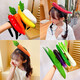 Creative personality, funny fruit and vegetable headbands, radish and pepper, funny headbands, hair accessories, hairpins, live broadcast hairpins, banana hairbands