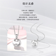 Wanfulong Platinum PT950 Little Fat Fortune Pendant Necklace Women's Platinum Clavicle Chain as a Chinese Valentine's Day Gift for Girlfriend 2.76g Platinum PT950 Versatile Little Fat Fortune Pendant