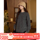 Nishimachi Village House (SETIROM) Lazy Sweater Women's Autumn and Winter New Loose Knitted Simple Mid-Length Top HD8104526 Dark Gray One Size