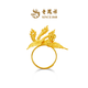 Lao Feng Xiang Feng Wu Jiutian Phoenix Phoenix Ring National Trend Wedding Hardware Ancient Method Gold Pure Gold Ring Pricing Multiple Small Edition Living Mouth Pure Gold Ring 8.82