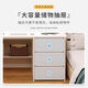 Jifei computer desk desktop home office desk modern simple desk with drawer desk and chair combination bedroom student study table 120CM three pumps warm white