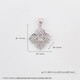 Lao Fengxiang platinum pt950 winding lucky four-leaf clover platinum pendant for girlfriend and wife Chinese Valentine's Day birthday gift 2025, about 2.53g