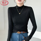 Langsha half turtleneck bottoming shirt for women 2025 winter new warm brushed long-sleeved T-shirt slim fit versatile top