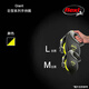 FLEXI giant series dog leash automatic retractable chain belt dog leash L8 m black/fluorescent yellow