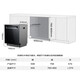 Boss ROBAM dishwasher 17 sets of large-capacity smart doors, embedded independent disinfection, independent first-level drying, 168h long-term storage, first-level water efficiency G1U salt system, black salt system dishwasher W76D-G1U