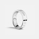 APM Monaco Zhou Yiran's same style Morse code ring simple pair of rings for boys, birthday gift for boyfriend, silver white, size 60 (No. 20)