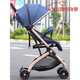 Baby Hao QZ1 baby stroller can sit and recline, ultra-light folding children's stroller, baby stroller, cloth model QX1-Nado Gray-comes with mosquito net + cotton pad. Cooler