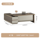 ZHONGWEI E0 level light luxury high-end office desk boss desk simple modern supervisor desk executive desk 1.6 meters including side cabinets