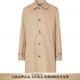BURBERRY solid color single-breasted mid-length lapel long-sleeved windbreaker for men, tan New Year gift, tan, one size fits all 50