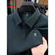 MONTAGUT men's long-sleeved T-shirt autumn new middle-aged dad business casual long-staple cotton anti-wrinkle non-iron lapel polo shirt camel XL 175 (recommended 140-150Jin Jin equals 0.5 kg)