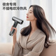 Rechargeable wireless hair dryer hair dryer for student dormitories, dedicated for unplugged hair drying, hot and cold, portable, mechanical gray, 100,000 rpm, unplugged, can blow hot air, smart charging/unplugged hot air