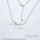 Beijing Gold Trading Center Co., Ltd. platinum necklace pt950 rose branch chain for women, birthday gift for girlfriend and wife, about 4.57g
