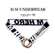 DMD.M Men's Underwear Men's Ring Sexy Stretch Lift Metal Ring Thong Low Waist Youth Hollow Fun White_Double Iron Ring M_Weight 100-115Jin Jin is equal to 0.5 kg