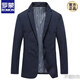 ROMON pure cotton casual suit for men 2025 autumn new anti-wrinkle high quality casual suit single suit jacket new product blue 100% cotton fabric 175/L recommended 130-150Jin Jin equals 0.5 kg