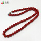 Yanhao Boutique Natural Coral Necklace Ox Blood Red Koscica Ball Necklace Collection Jewelry Gift 6.3-7