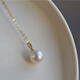 Pearl Pendant Seawater Melon Seed Buckle Gold Round Strong Bright Light Versatile Exquisite Seawater Pearl 18k Gold Belt K Gold Lianzi 9-9.5mm