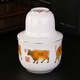 Huirutang Ceramic Wine Warmer Set Hot Wine Kettle Old-fashioned Wine Warmer Zodiac Household Ceramics Five Ox Picture Warmer Wine Kettle Three or Two Packs